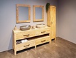 Badezimmermöbel-Set für 2 Personen 180 cm | White Wash