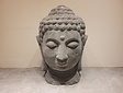 Buddha-Kopf – 110 cm – grau