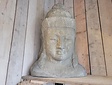 Buddha-Kopf – 110 cm – Hellgrau – BB2499-06.2