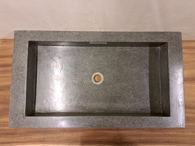 Waschbecken aus Naturstein 80x45x13 cm - FL22708