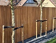 Teak-Gartensichtschutz – Zaun 180 x 180 cm