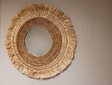Runder Spiegel 110 cm - Bella Vista - Abaca-Rahmen