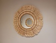 Runder Spiegel 105 cm - Mastella - Abaca-Rahmen