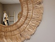 Runder Spiegel 105 cm - Mastella - Abaca-Rahmen