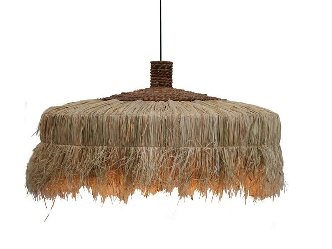 Lampenschirm im Ibiza-Stil 80x45 cm - Borobudur