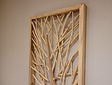 3D-Wanddekoration mit Ästen – 60 x 100 x 6 cm