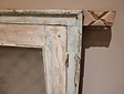 Alter Fensterrahmen mit Gitter – 160 x 125 x 13 cm