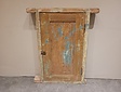 Alter indonesischer Fensterrahmen mit Fensterladen – 80 x 100 x 9 cm