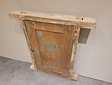 Indonesisches Holzfenster mit Fensterladen – 80 x 100 x 9 cm