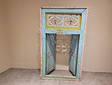 Altes orientalisches Fenster mit Fensterläden – 95 x 155 x 9 cm
