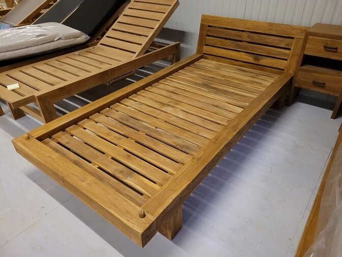 Teakholz-Bett – Sella Tagesliege – Einzelbett – zerlegbar