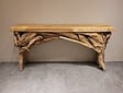 Teak-Beistelltisch - Wandtisch 160x32x80 cm