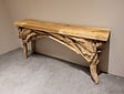 Teak-Beistelltisch - Wandtisch 160x32x80 cm