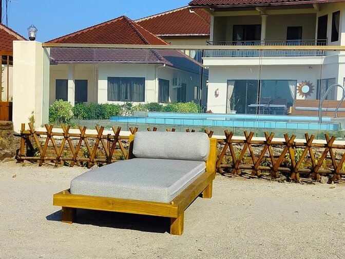 Teak-Stelvio-Tagesliege - Einzelbett
