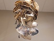 Lampenschirm mit Austernschalen – 35 x 60 cm