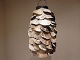Lampenschirm mit Austernschalen  – 30 x 40 cm