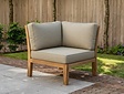 Polster New Ibiza Eckmodul 86x86cm - Taupe meliert 180