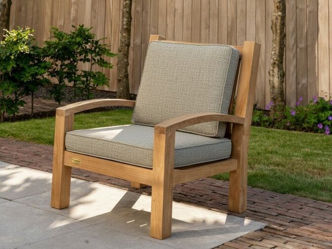 Polster für Loungesessel Modena – Taupe meliert 180