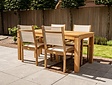 Gartenmöbelset Verona 180 für 4 Personen mit 4 Stühlen Batyline