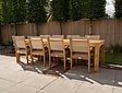 Teak Gartenset Verona 300 + 8 Gartenstühle Torino Batyline