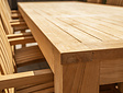 Teak Gartenset Verona 300 + 8 Gartenstühle Torino Batyline