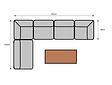 6 Personen Teak Lounge Ecksofa New Ibiza