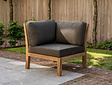 Polster New Ibiza Eckmodul  86x86cm - Grau
