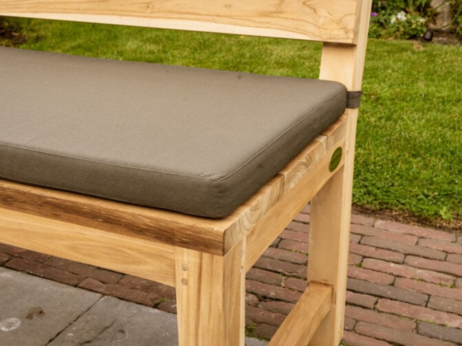 Polster für Gartenbank Napoli 250 – Grau