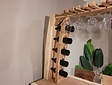 Mancave-Stehtisch 60 x 200 cm mit 6 Stehtischhockern