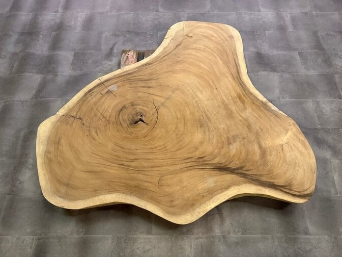 Suar-Baumstammtischplatte 145/170 cm CA20-323