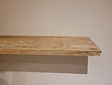 Teak-Schweberegal 210 x 25 x 3,5 cm – White Wash
