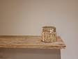 Teak-Schweberegal 160x25x3,5 cm – White Wash