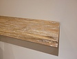 Schweberegal / Toilettenregal 110 x 25 x 3,5 cm Teak White Wash