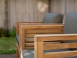 Loungeset Palermo mit Polstern 4 Personen Teak