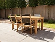Gartenmöbelgarnitur Ancona 180 für 4 Personen mit 4 Stapelstühlen Batyline