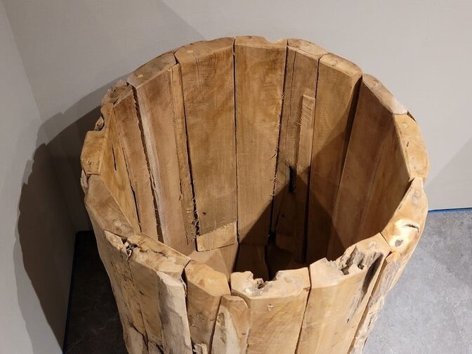 Teak-Wurzelholzübertopf 60x90 cm - RI2311