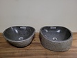 2 Waschbecken aus 1 Stein-Waschschüssel-Set FL21880