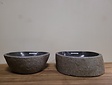 2 Waschbecken aus 1 Stein-Waschschüssel-Set FL21880