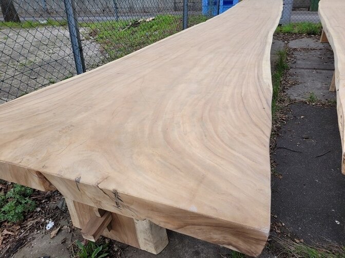Suar-Baumstamm-Tisch 90/130x650 cm - 2256-01
