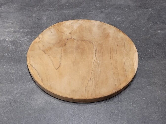 Runde Teakholzplatte 40×3 cm
