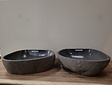 2 Waschbecken aus 1 Stein 52x47x15cm Twinset FL21543