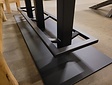 Stehtischbein mit Fußstütze 200x60x100cm - schwarz