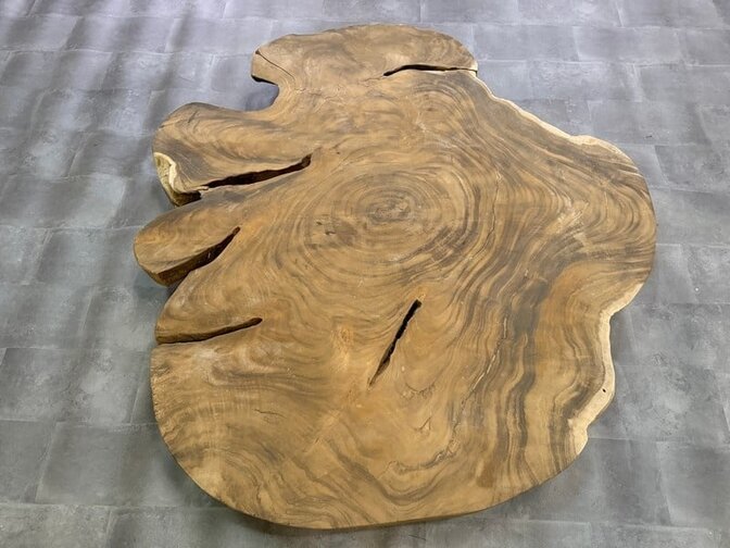 Runde Baumstammtischplatte 180/195 cm CA22-2224