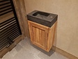 Natursteinwaschbecken  eckig 40x22x9cm
