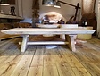 Holz-Tischgestell für Baumstamm-Couchtisch
