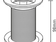 Differnz-Ablaufgarnitur Design groß verchromt