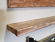 Teak-Regal 210x15x3,5 cm - White Wash