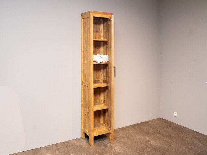 Badezimmerschrank 40x32x200cm - Natur - 1 Tür