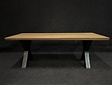 Teak-Baumstamm-Tischplatte 100x280 cm Outdoor
