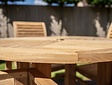 Teak-Gartenset Toscane 155 mit 6 stapelbaren Stühlen